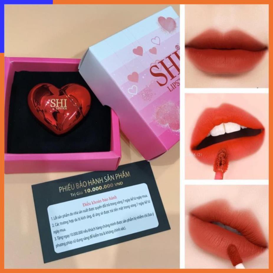 Son trái tim SHI (Hàng Mới Về) Son Môi Dưỡng Ẩm Chống Nước Lâu Trôi Tiện Dụng Chất Lượng Cao V V V | BigBuy360 - bigbuy360.vn