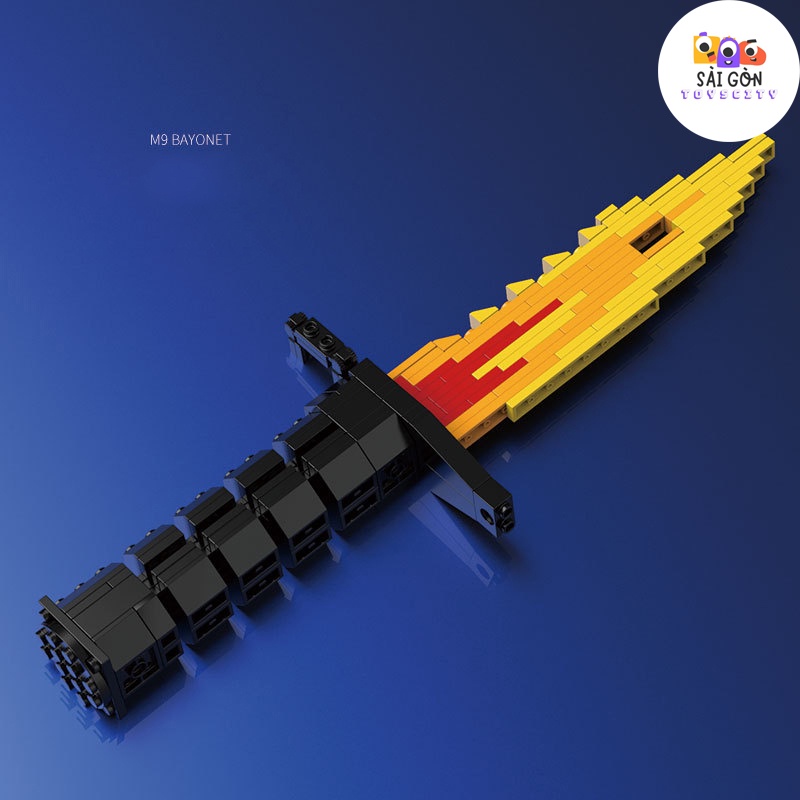 Đồ Chơi Lắp Ráp Xếp Hình Mô Hình CSGO M9 bayonet / Karambit /  Butterfly /  Bowie Q2210 Với 176 Chi Tiết