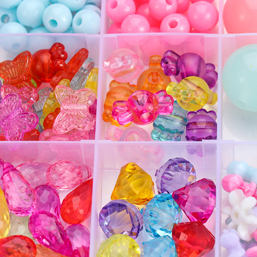 Bộ Hạt Nhựa Resin Làm Trang Sức Thủ Công Kiểu Hoạt Hình Dành Cho Bé