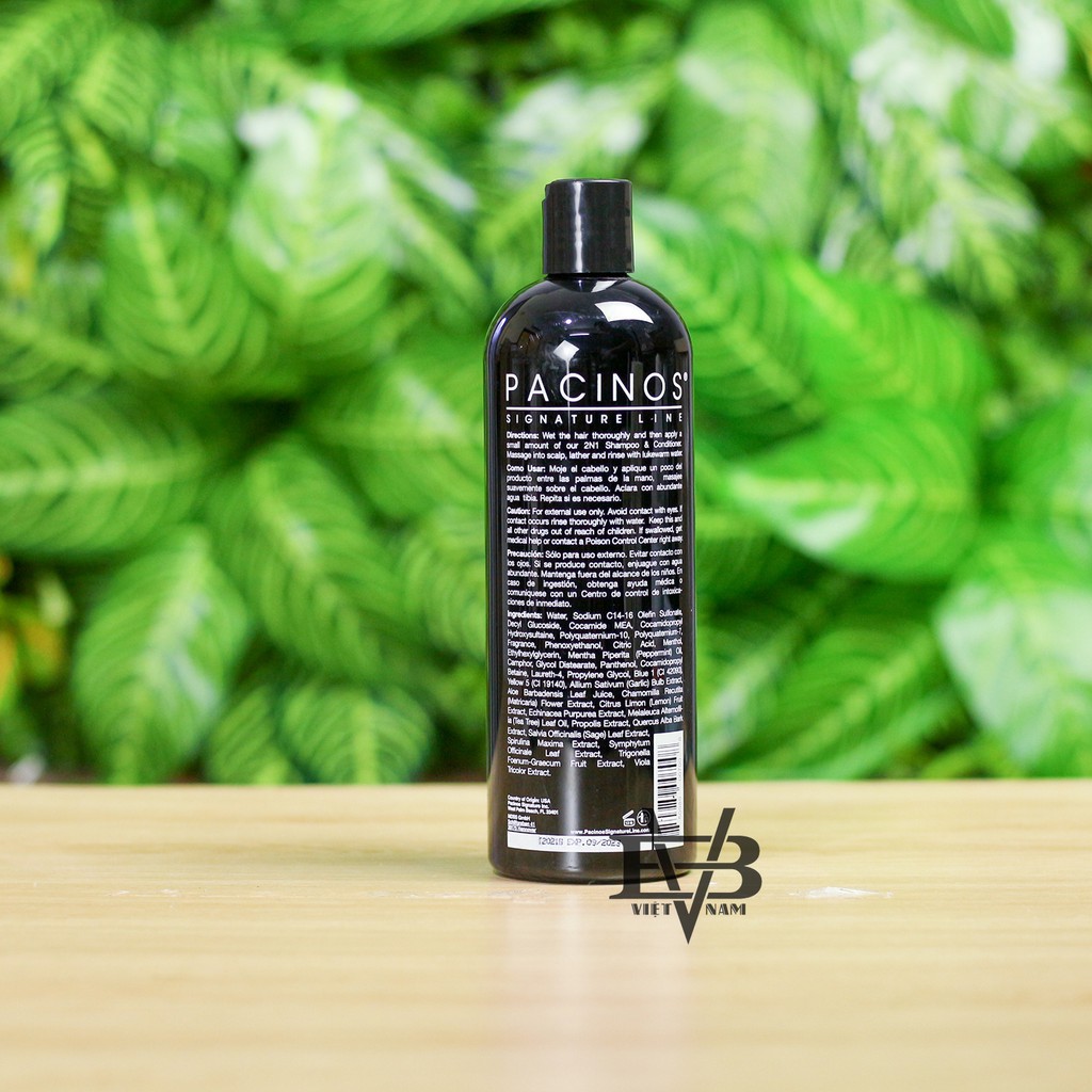 Dầu gôi xả Pacinos 2 trong 1  - 2 N 1 Shampoo & Conditioner 473ml nhập khẩu chính hãng 100% USA