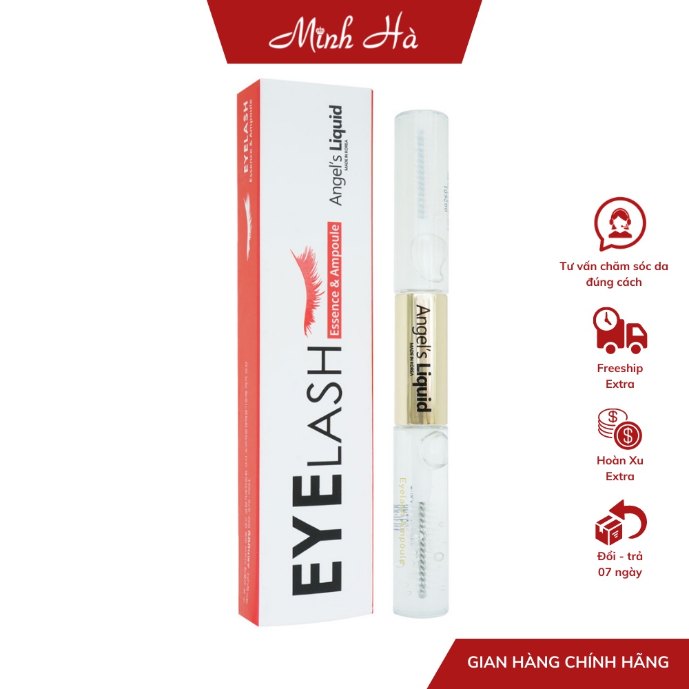 Tinh chất dưỡng mi 2 đầu Angel's Liquid Eyelash Essence 5ml &amp; Ampoule 5ml dưỡng dày và dài mi