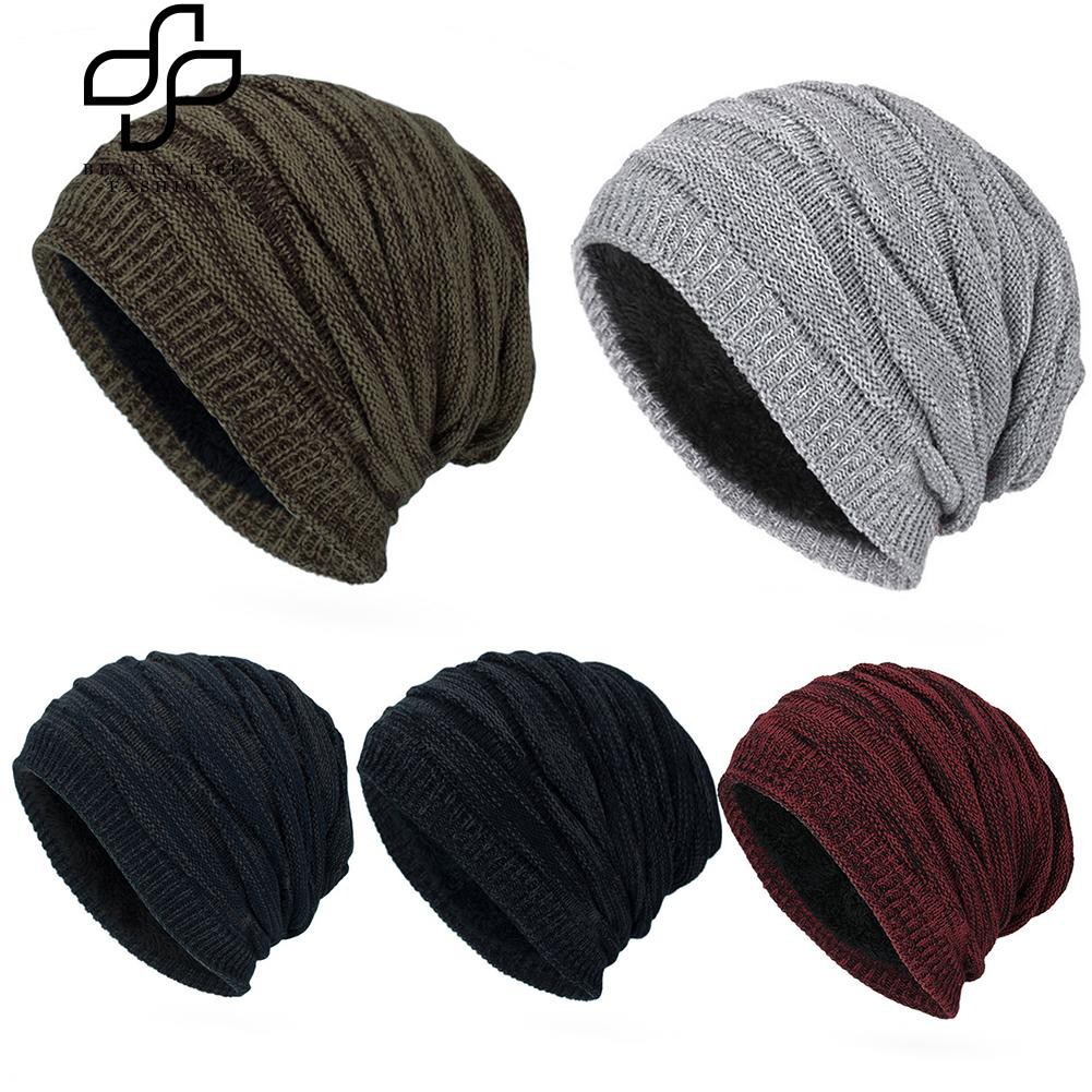 Mũ len beanie chóp thụng cho nam và nữ