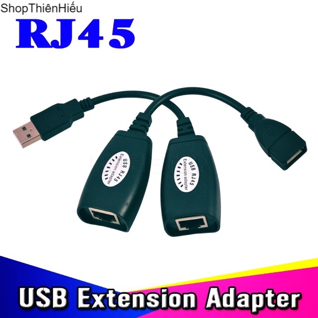 Bộ dây nối dài usb qua dây mạng lan