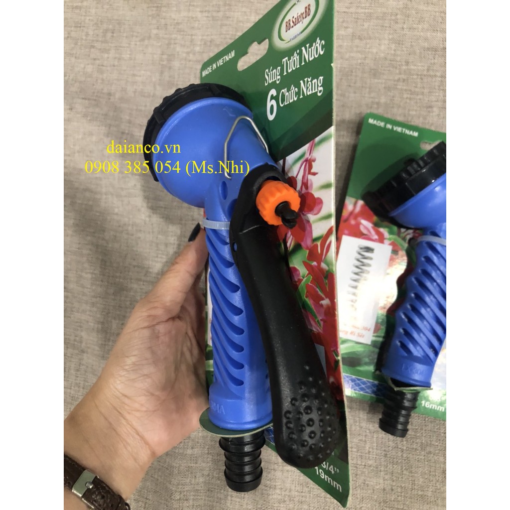 Vòi xịt nước tưới tiêu đa năng 6 chức năng tiện dụng- Hình thật, hàng sẵn