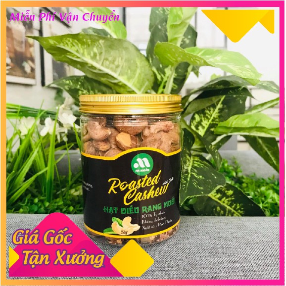 Hạt Điều Rang Muối Có Vỏ Lụa An Nhiên ngọt bùi