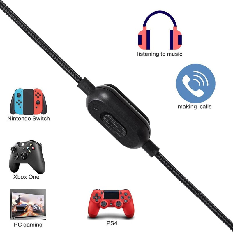 Dây Cáp Âm Thanh Tai Nghe Dành Cho Loại Lo-Gitech Gpro X G233 G433