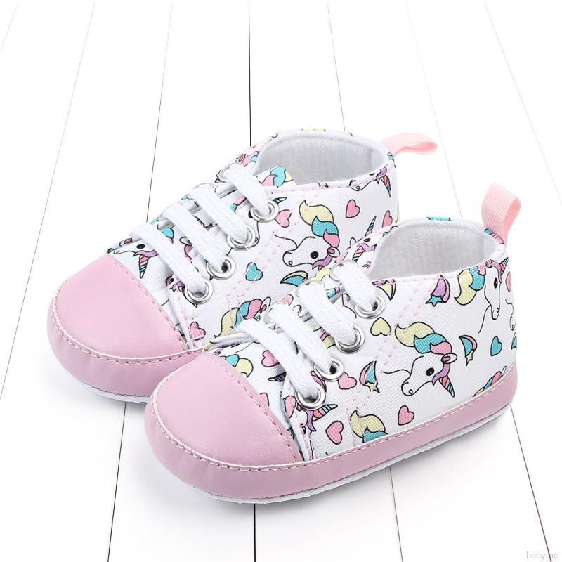 Babyme Baby Boys Girls Breathable Anti-Slip Print Shoes Sneakers Toddler Soft Soled Walking Shoe