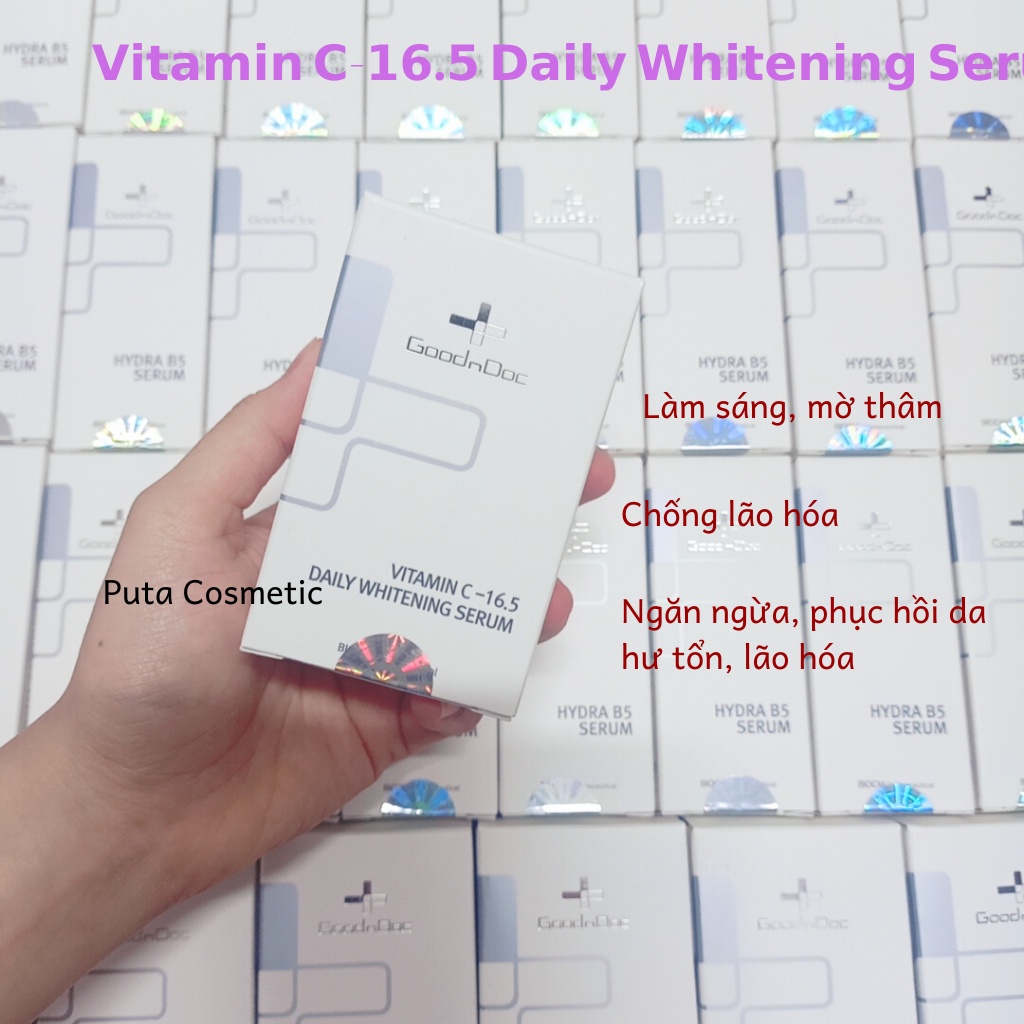 Serum Vitamin C sáng da, mờ thâm Goodndoc - Vitamin C-16.5 Daily Whitening Serum