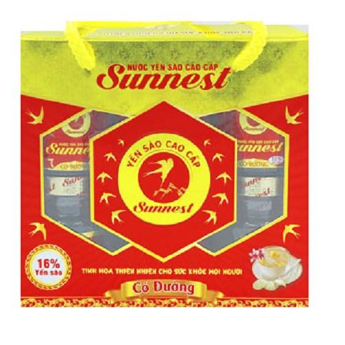 Hộp yến sào Sunnest 16% yến 6 lọ x 70ml