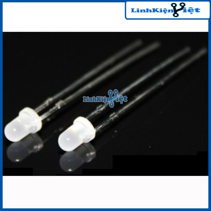 Led Đục 3mm Gói 1000 Bóng-Chân Dài - Ánh Sáng Dịu Nhiều Màu Lựa Chọn