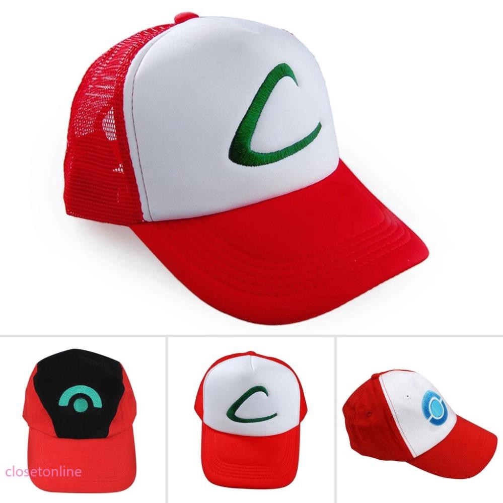 Mũ lưỡi trai thêu họa tiết chủ đề Pokemon đáng yêu cho nam nữ 👒 *
