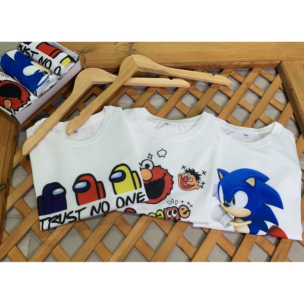 [FREESHIP] [ẢNH THẬT] Áo Thun Nam Nữ UNISEX in hình SONIC 05