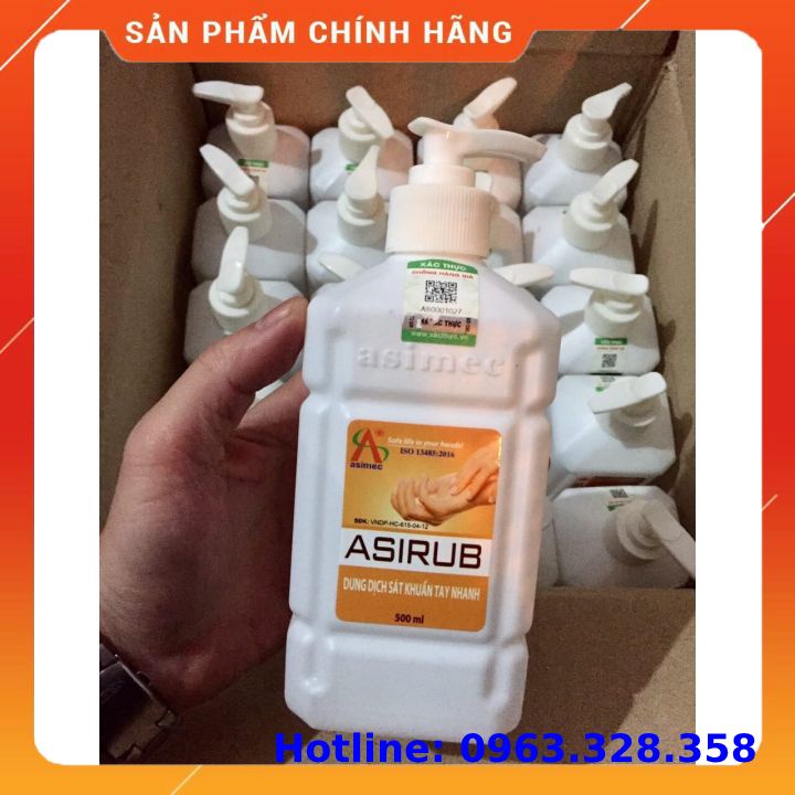Nước Sát Khuẩn Tay, Nước Sát Khuẩn Asirub 500Ml Không Cần Rửa Lại Bằng Nước, Hàng Có Tem Chống Hàng Giả | BigBuy360 - bigbuy360.vn