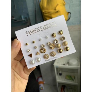 MT98- Set 12 đôi bông tai xỏ lỗ