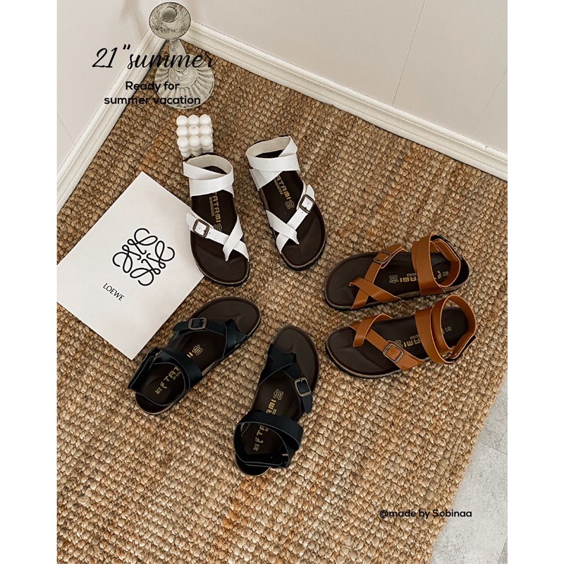 Giày sandal xỏ ngón đế trấu siêu xinh