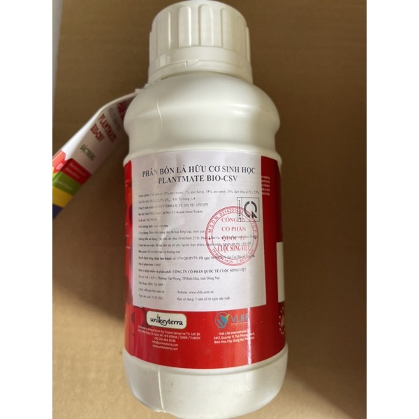 Phân Bón Lá BiO Hữu Cơ Thỗ Nhi Kỳ 500ml