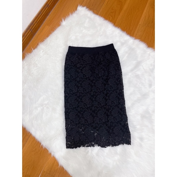 Chân váy len - ren T28