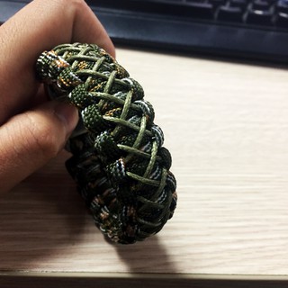 Vòng tay nam - paracord - có sẵn - vòng sinh tồn - đồ đi phượt - xanh green mix minicord xanh