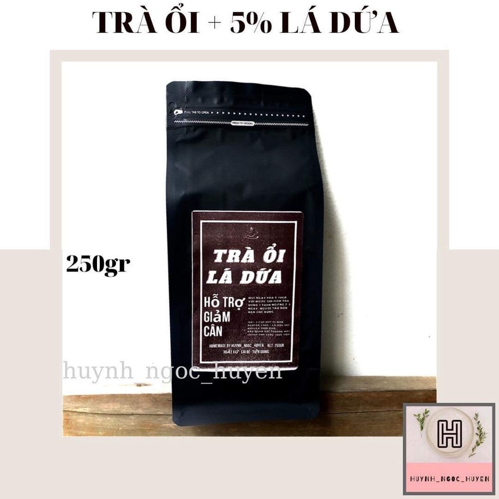 Đọt ổi HƯƠNG DỨA khô chỉ 2 cặp lá non