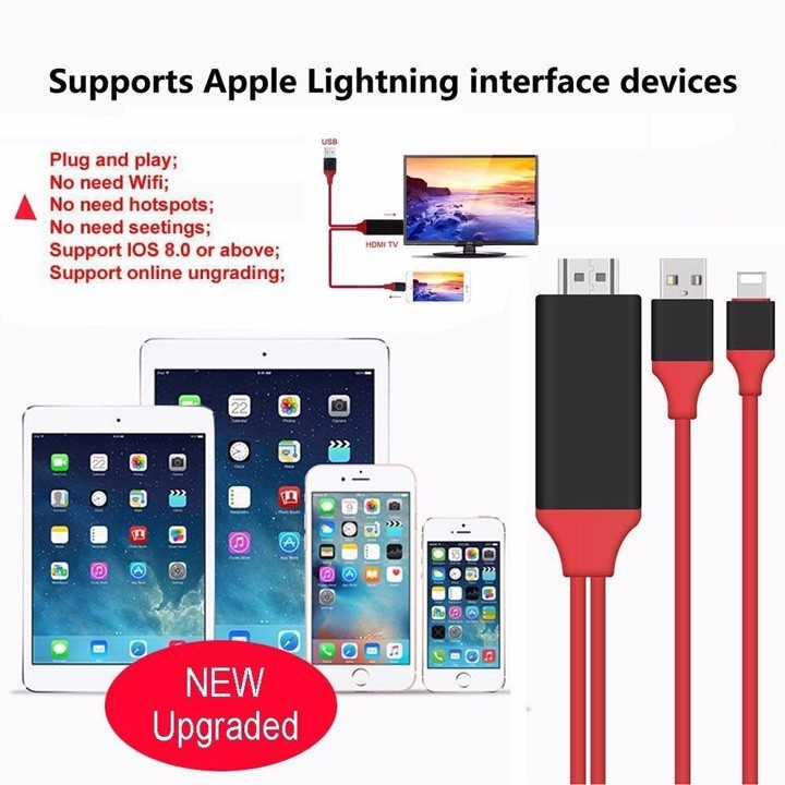 Cáp HDMI Chuyển Đổi Tín Hiệu Iphone Ra Tivi