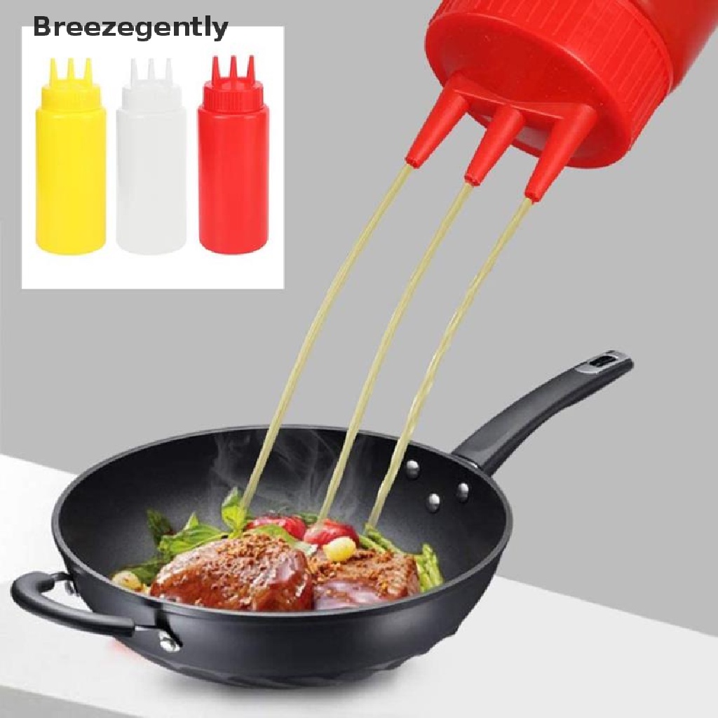 Bình nhựa đựng nước sốt 3 lỗ tiện lợi cho nhà bếp