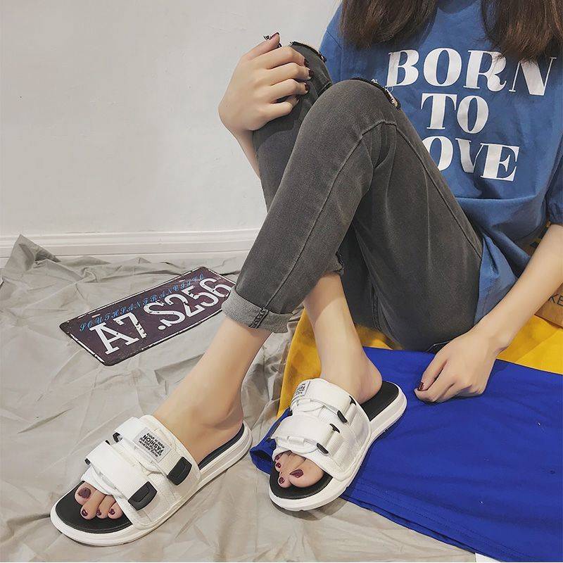 Dép đi biển đế mềm in hình Kaws thời trang mùa hè dành cho cặp đôi