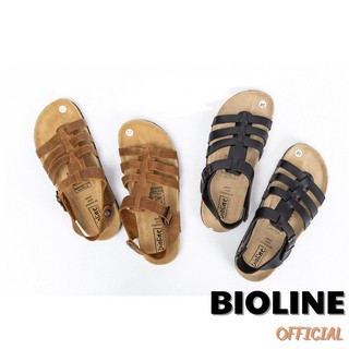 [DÉP DA BÒ THẬT] Dép ĐẾ TRẤU quai hậu Bioline sandal chiến binh unisex da bò thật mã BO12