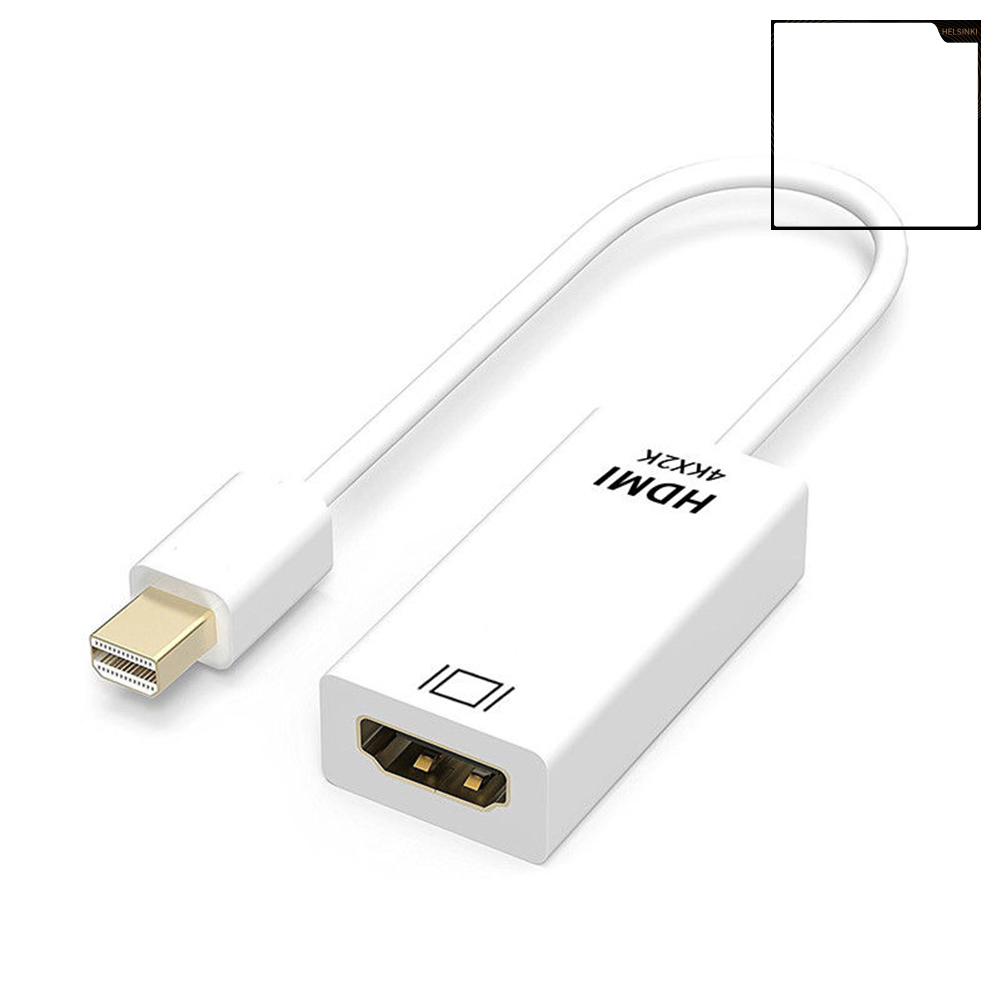 helsinki 4Kx2K Mini DisplayPort DP to HDMI-compatible Adapter Converter Cable for Macbook Pro Air