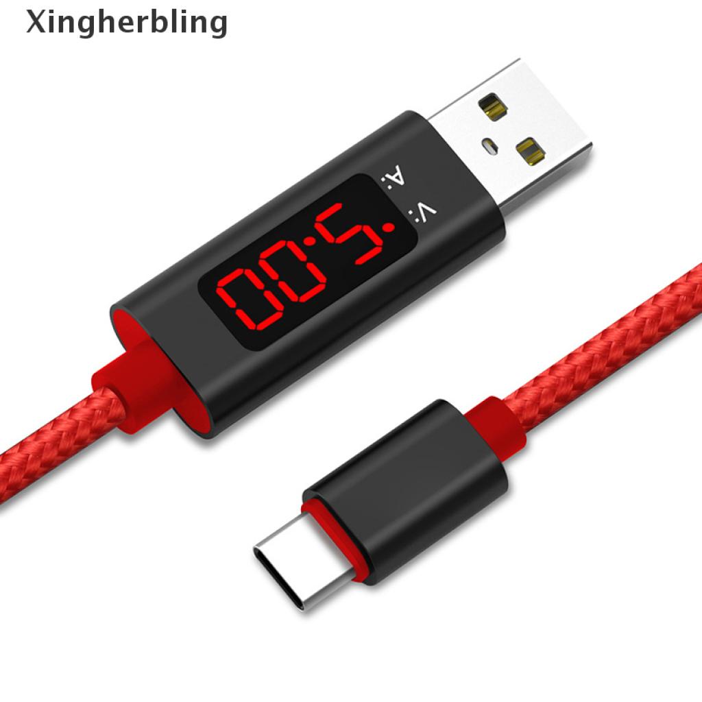 Dây Cáp Sạc / Truyền Dữ Liệu Có Màn Hình Led Hiển Thị Micro Usb Cho Điện Thoại Android