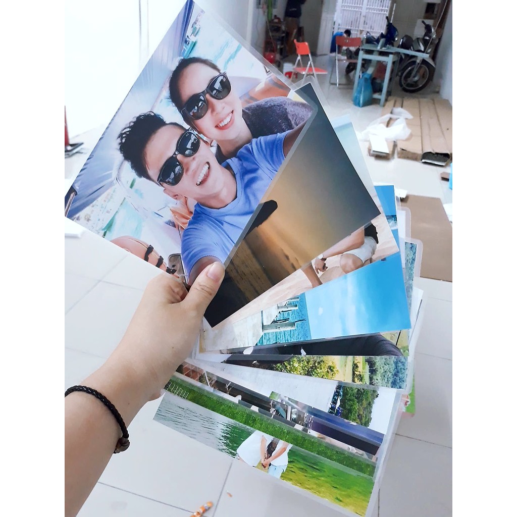 In Ảnh 15x21 giá 7k/1 tấm đã ép PLASTIC - (In 10 tấm tặng 1 tấm)