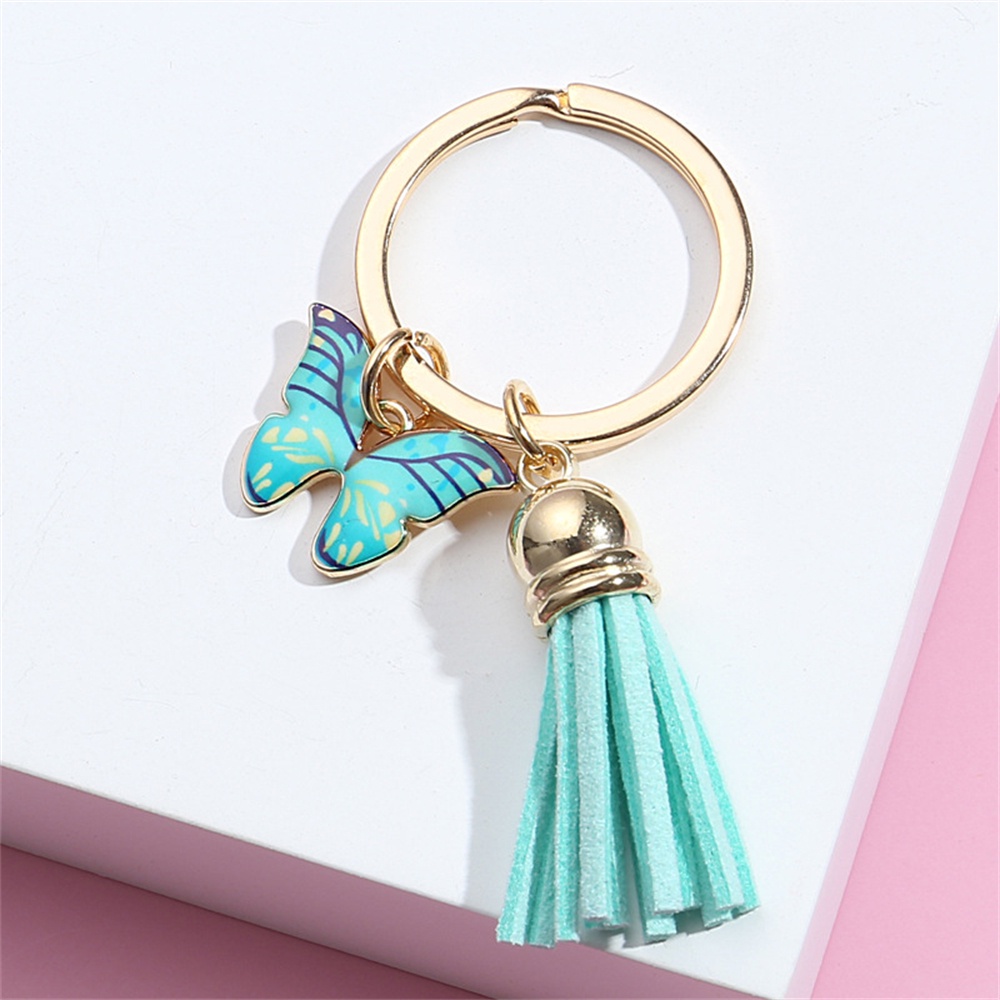 Mới Móc Khóa Hợp Kim Hình Bướm Nhiều Màu Sắc Sáng Tạo