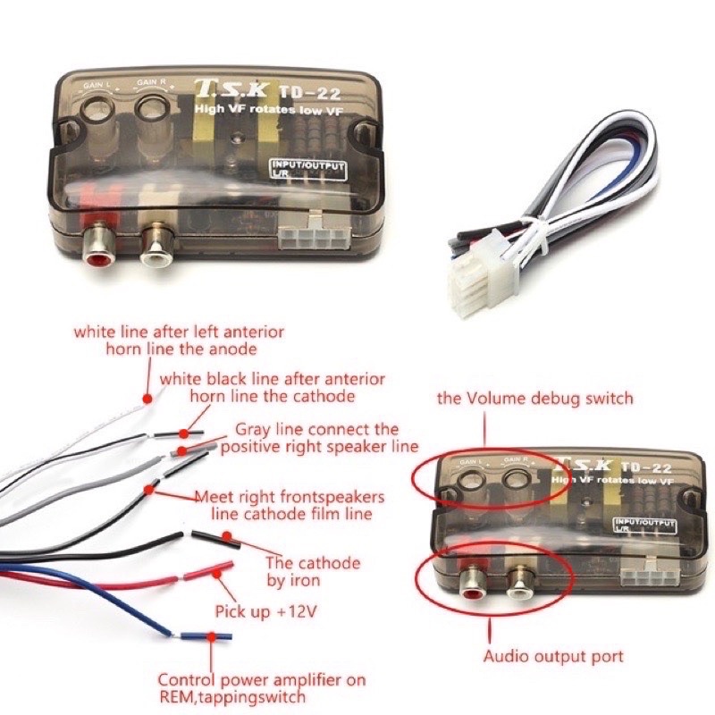 TSK TD-22 Bộ Chuyển Đổi Âm Thanh xe Hơi