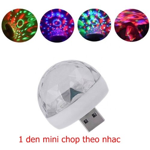 Đèn mini chớp theo tiếng nhạc nhìu màu