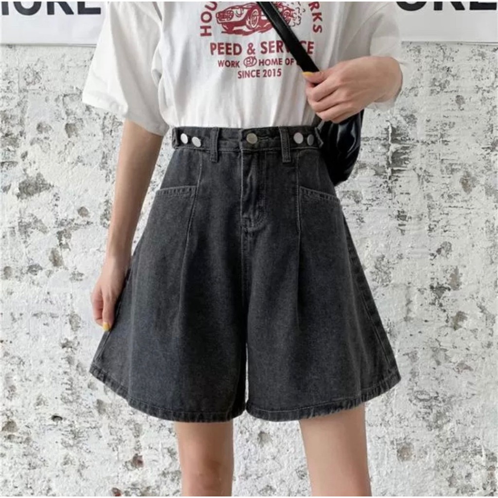 Quần jean nữ ngố ống rộng, vải denim bền đẹp, dễ phối đồ William - AT119