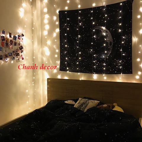 (Tặng bộ móc treo) Thảm vải treo tường decor trang trí tường phòng, tranh vải galaxy decor phòng ngủ độc lạ