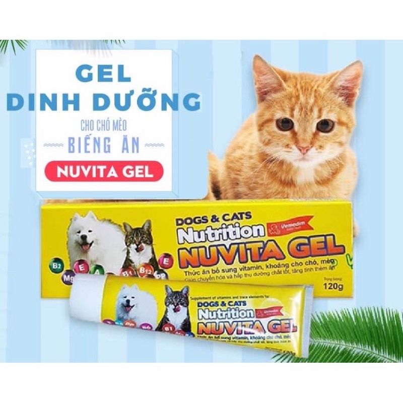 Gel dinh dưỡng Nuvita Gel Vemedim - bổ sung dinh dưỡng cho chó mèo