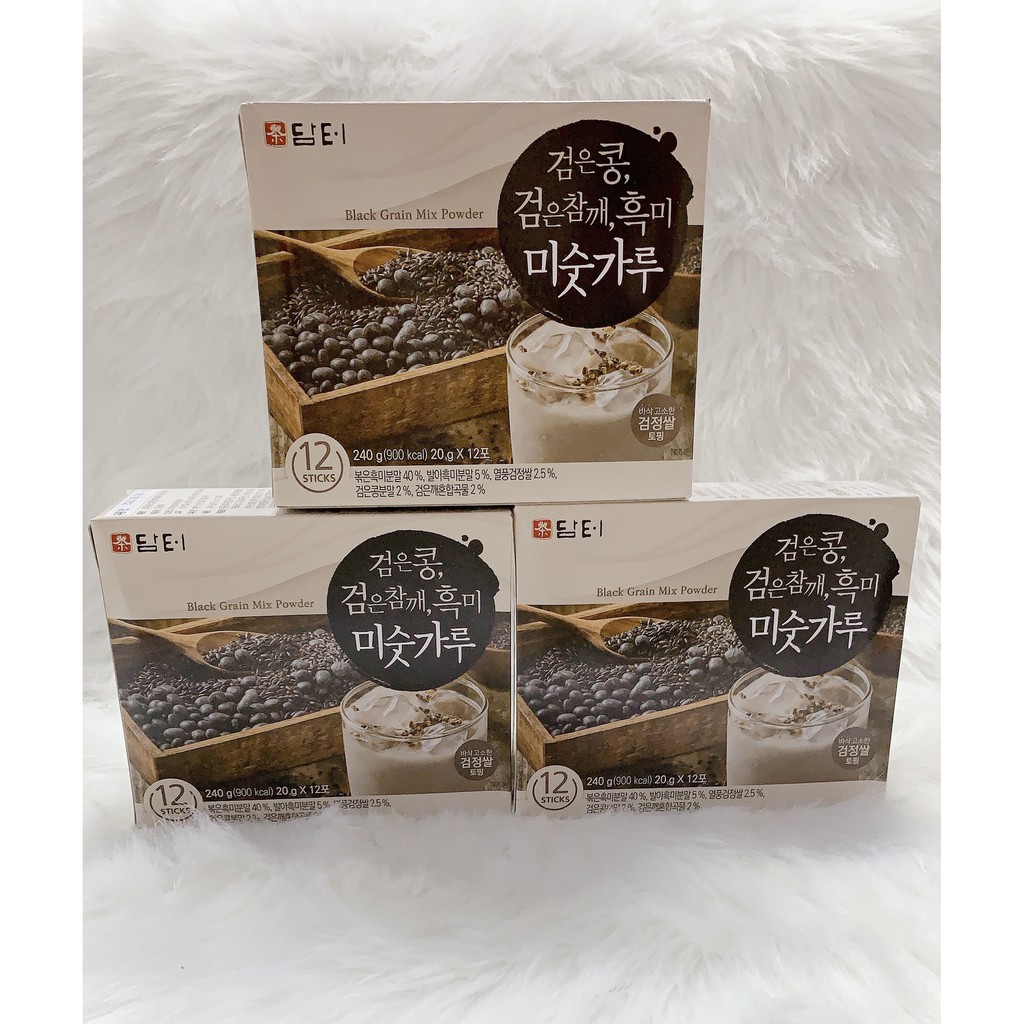 [ HÀNG HÀN QUỐC] Bột Ngũ Cốc Gạo Đen Mè Đen Đậu Đen Black Gain Mix Powder Hàn Quốc 240gr.
