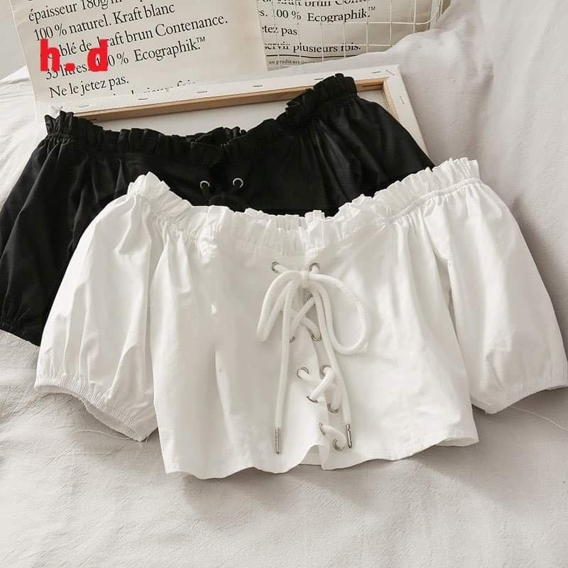 [ Mã WASTAPR giảm 10K đơn 50K] Áo croptop ôze trễ vai HĐ12 | BigBuy360 - bigbuy360.vn