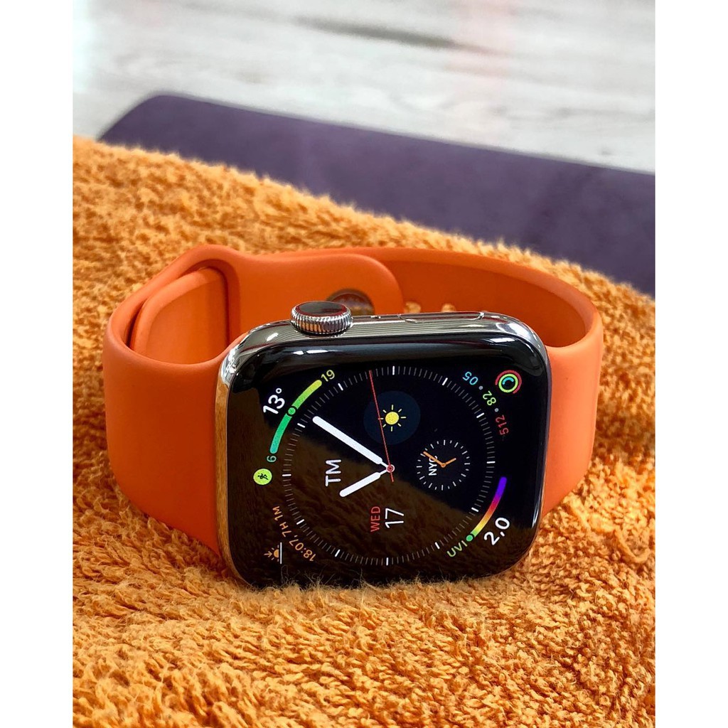 Dây đeo đồng hồ thông minh silicon Apple Watch 1/ 2/ 3/ 4/ 5/ 6/ SE 7 Size 38/40/42/44mm