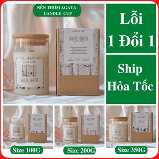 Nến thơm AGAYA mùi White Birch - Nến thơm tinh dầu thiên nhiên mùi tươi mát ấm áp - Top 3 best sell