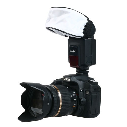 Tản sáng chụp đèn flash máy ảnh chất liệu vải phổ dụng cho tất cả các nhãn hiệu máy ảnh khuếch tán ánh sáng đều Chammart