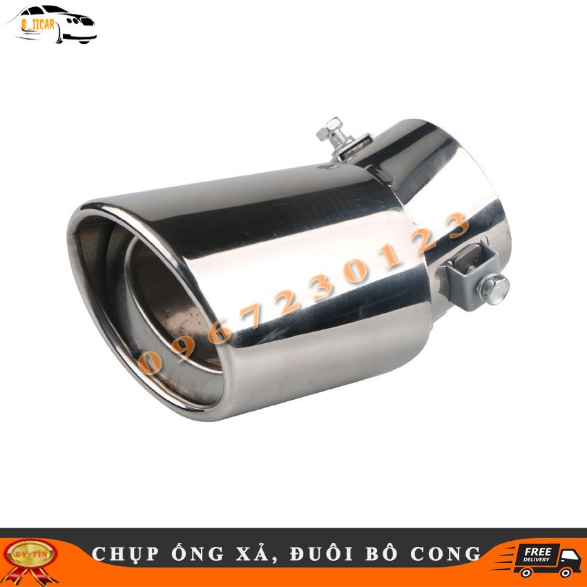 Chụp Ống Xả Bô Ô TÔ Inox 304 Cong Và Thẳng Trang Trí Xe Hơi