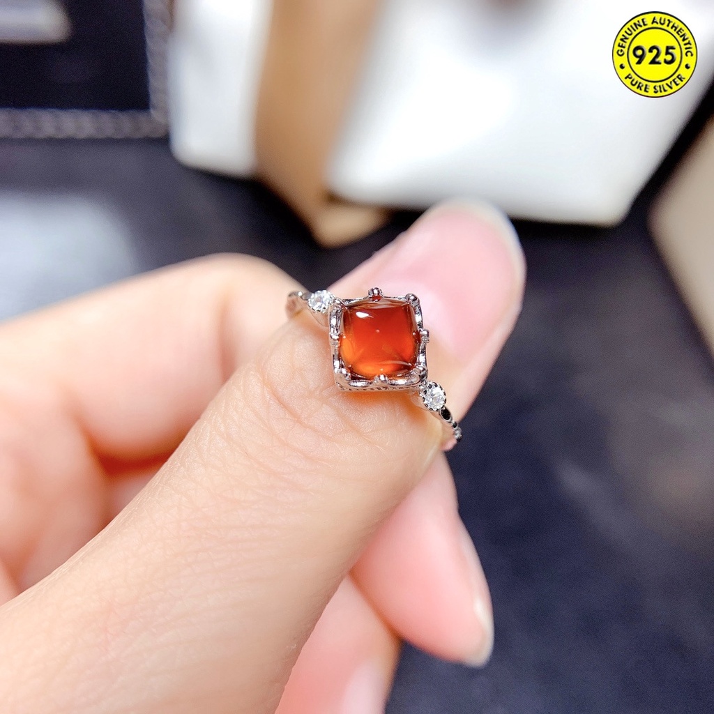 Nhẫn hở đính đá tự nhiên thời trang cho nữ