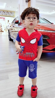 (Cổ Tròn)Bộ Siêu Nhân Cho Bé