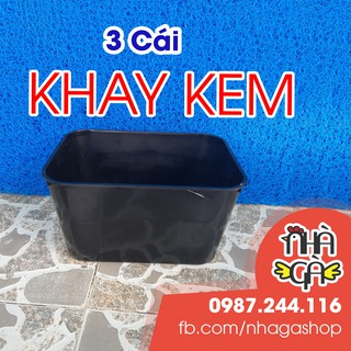 Bộ 3 Khay kem ép cá - Khay kem ép cá bảy màu - Khay dưỡng cá - Khay 7 lít