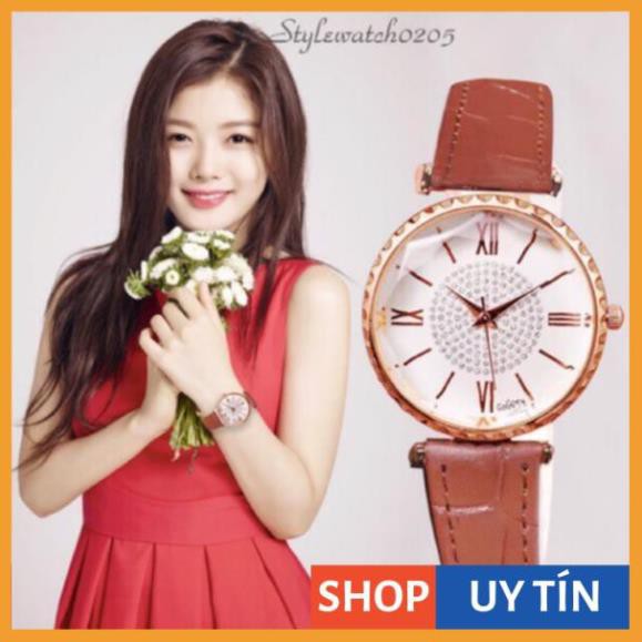 [Hàng Cao Cấp] - Đồng hồ nữ Gogoey chính hãng mặt vát 3d đính đá lấp lánh | BigBuy360 - bigbuy360.vn