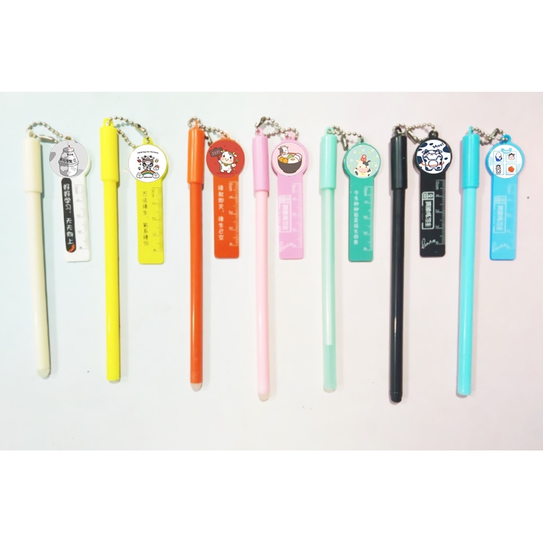 Bút bò sữa kèm dây treo BMCI40 bút cute dễ thương thần tượng idol hoạt hình