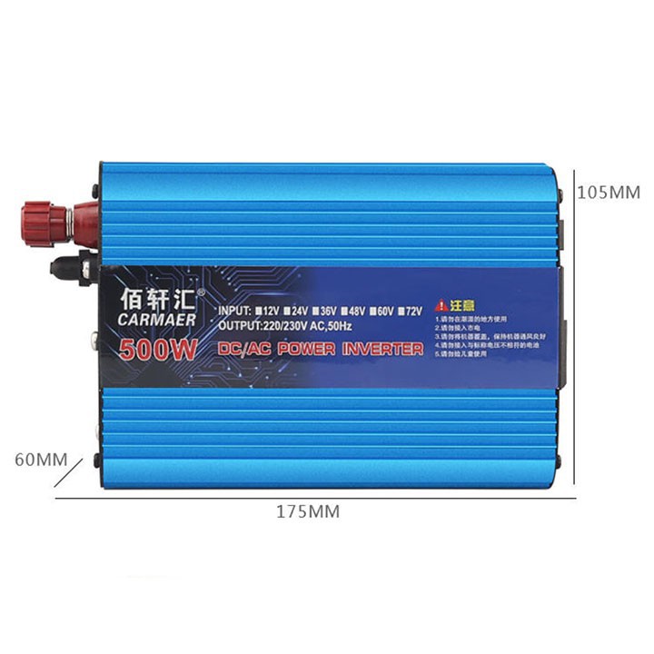 Bộ kích điện 500w -12v sang 220v