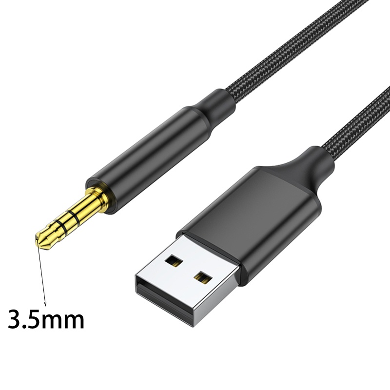 Cáp Chuyển Đổi USB Sang 3 5mm AUX Chuyên Dụng Cho Loa Laptop
