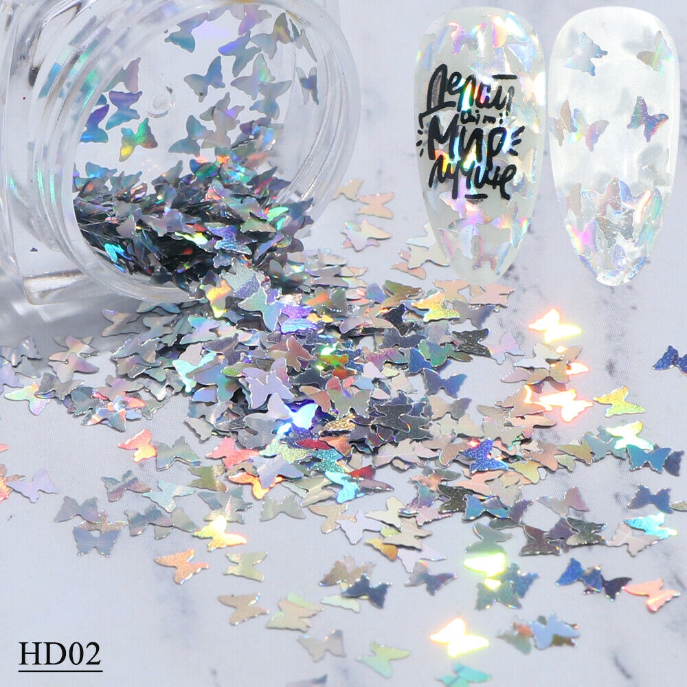 Kim Tuyến Trang Trí Móng Tay Hình Con Bướm 3D